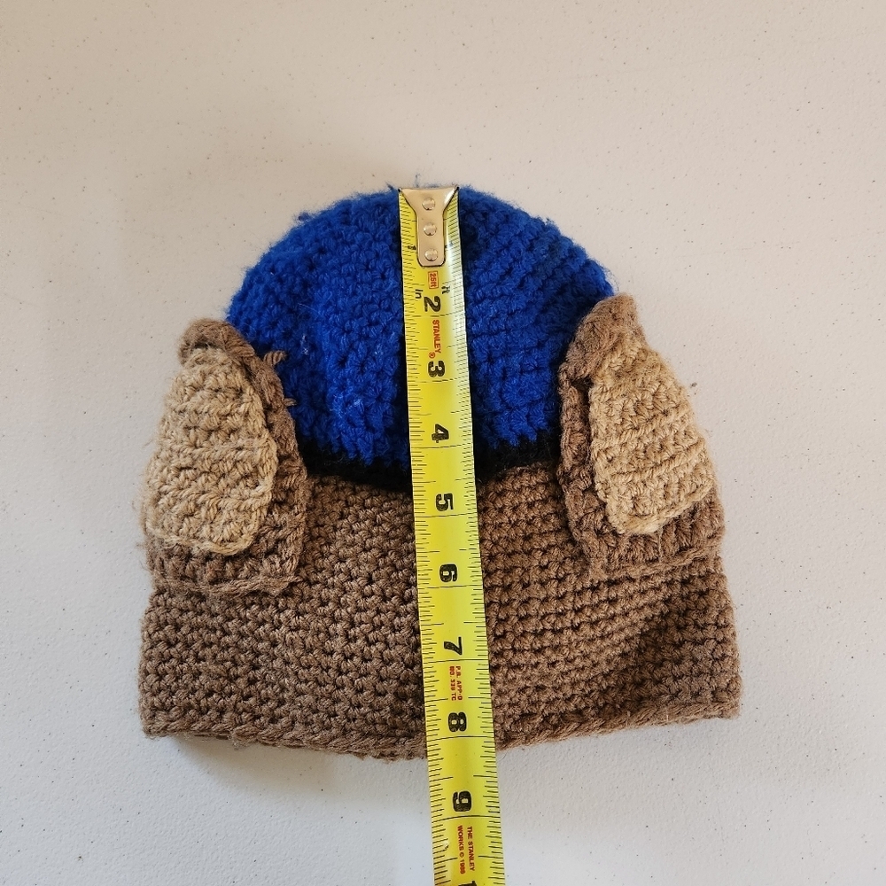 Handmade Paw Patrol Chase Crochet Winter Hat Cap Baby Toddler 12-18 months - Picture 6 of 7